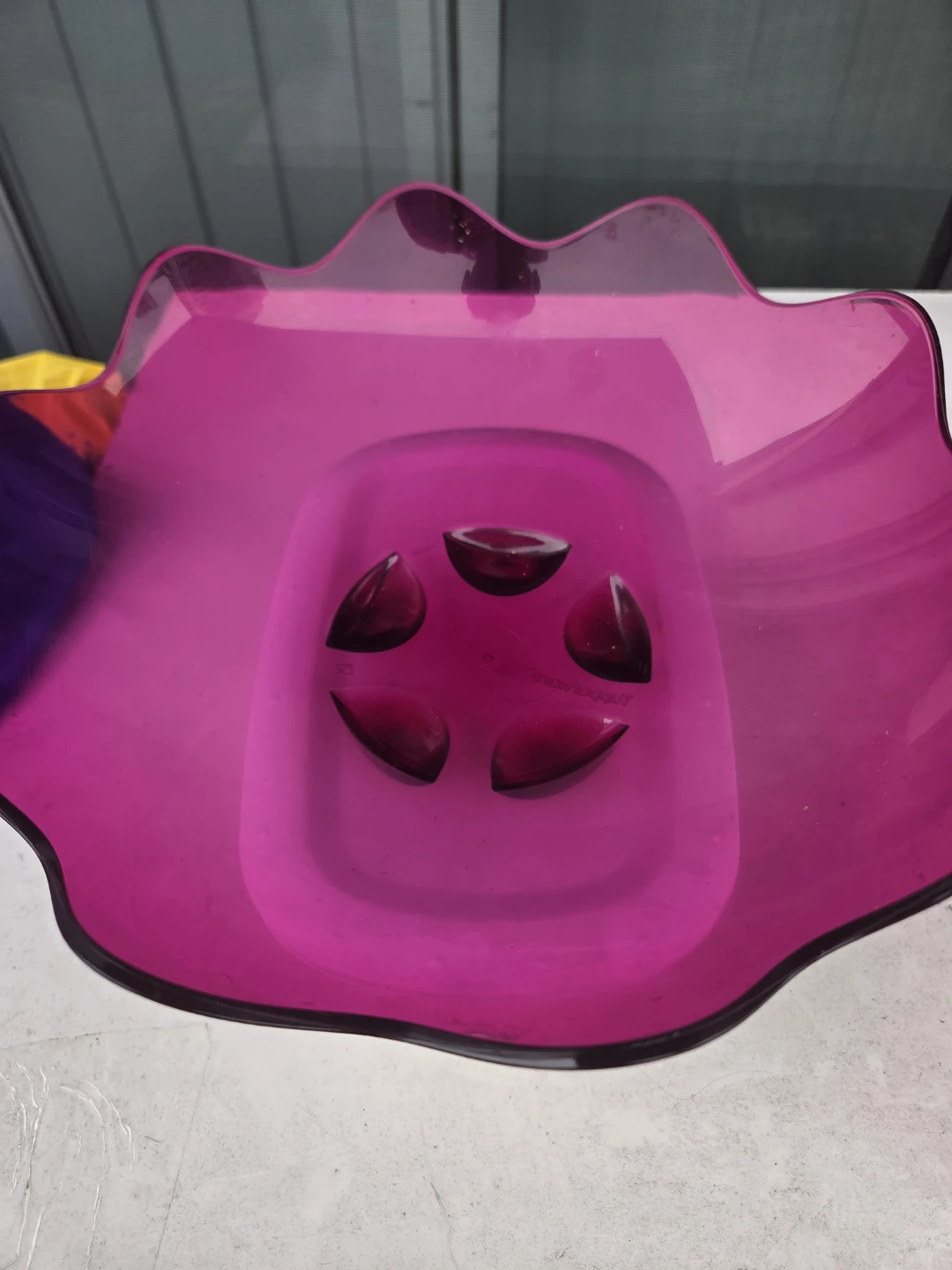 Pink Scalloped Decorative Bowl - photo 2