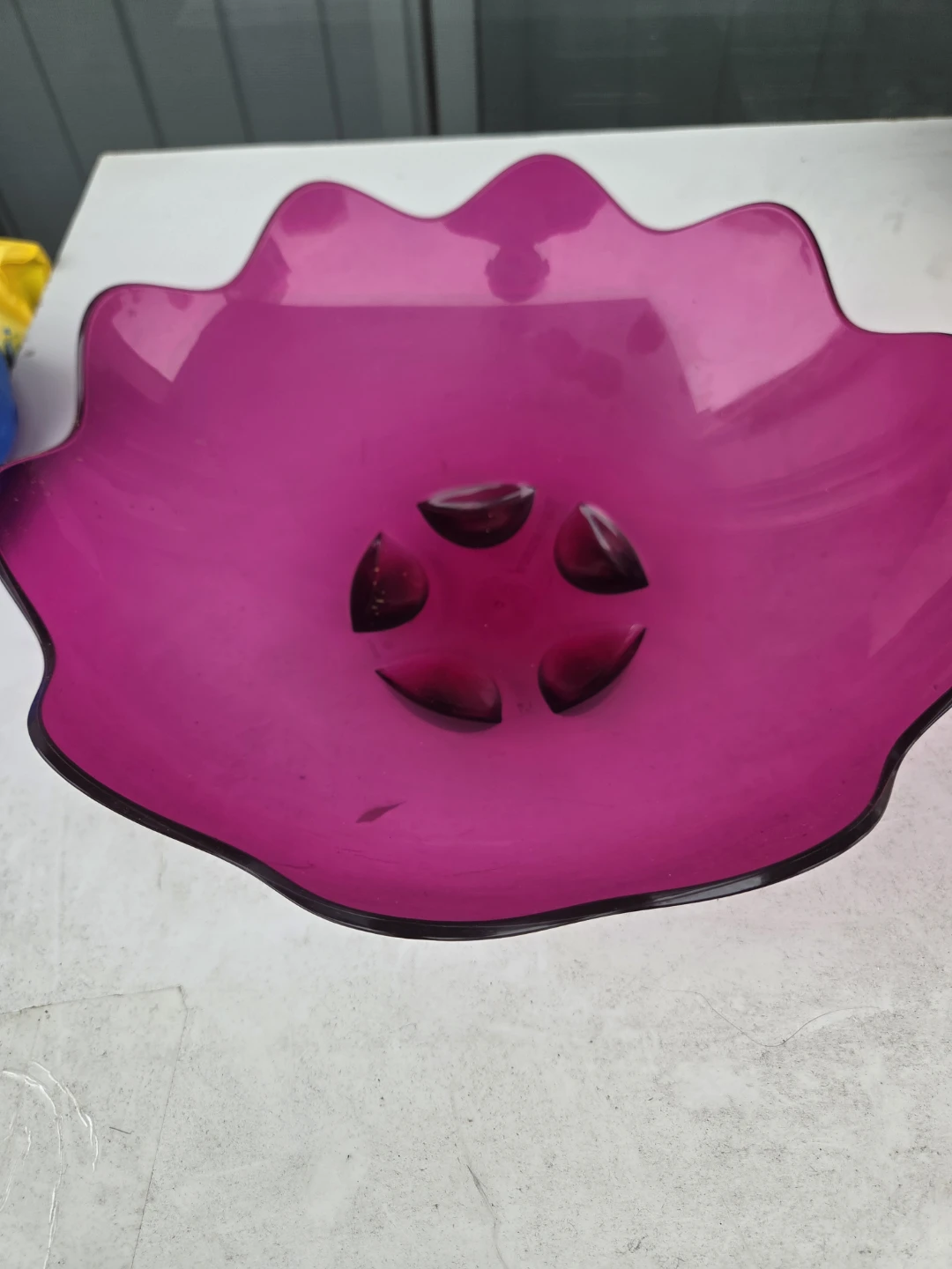 Pink Scalloped Decorative Bowl - photo 3