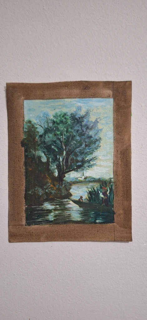 Vintage Landscape Oil Painting