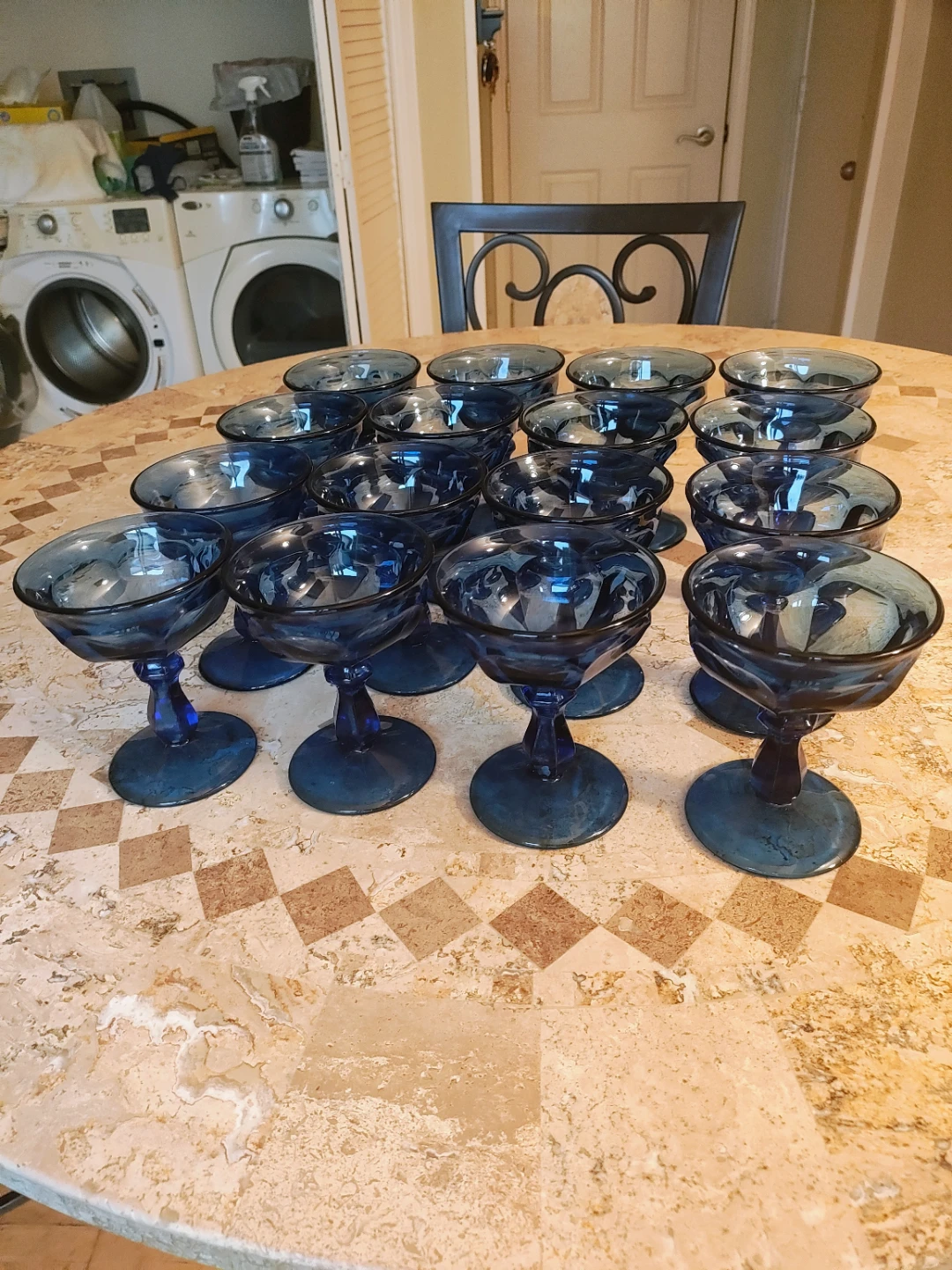 Set of 16 Imperial Glass Cobalt Goblets - photo 3