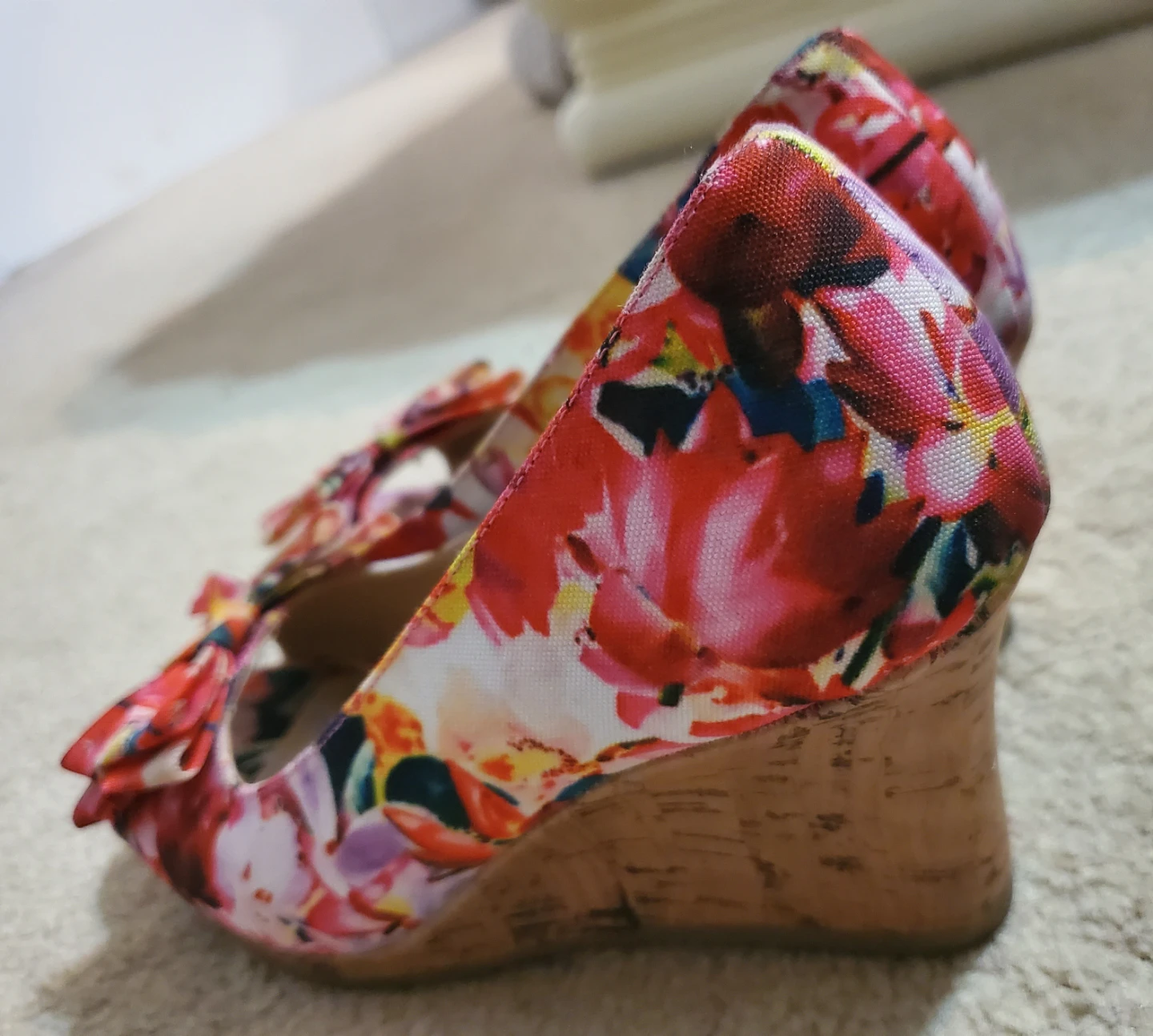 Women's Floral Wedge Shoes