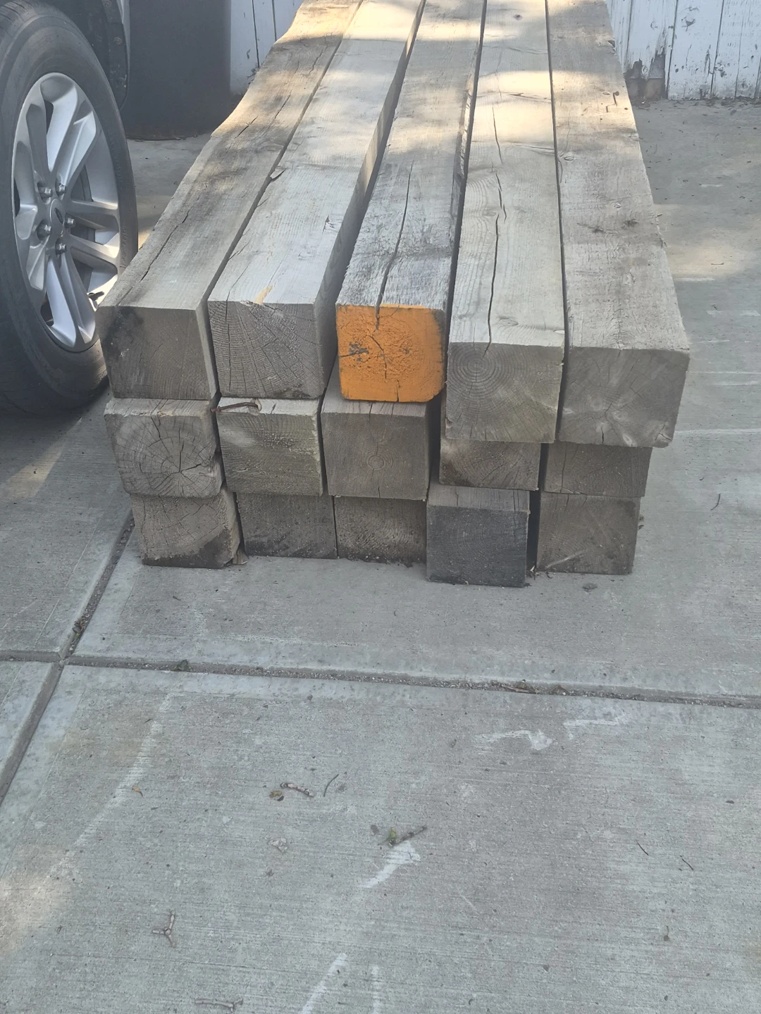 8x8 Wooden Beams - Quantity of 12