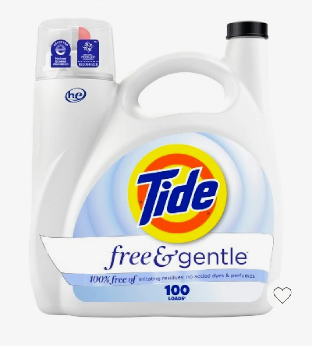 Tide Free & Gentle Liquid Laundry Detergent - 100 Loads