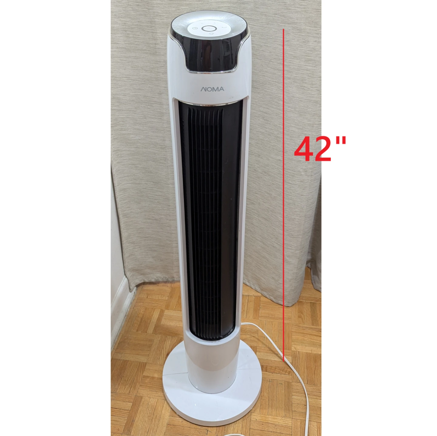 NOMA 42" Oscillating Tower Floor Fan WITHOUT REMOTE CONTROL!!