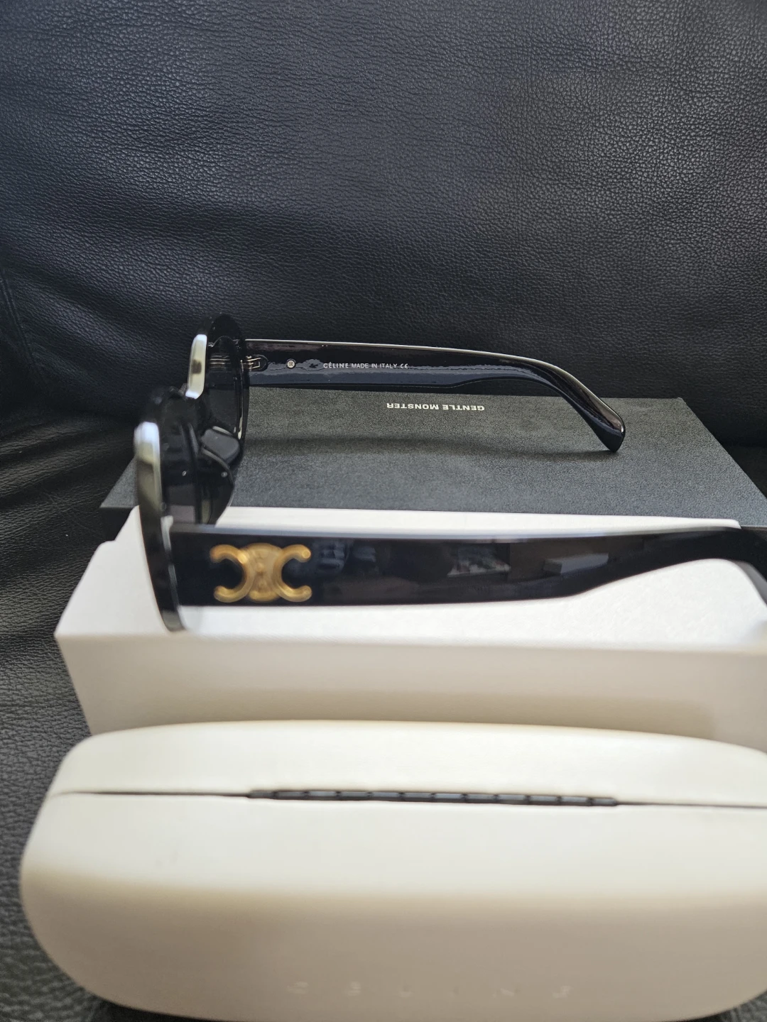 Celine Black Oval Sunglasses - photo 2