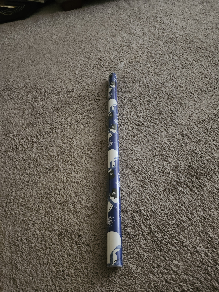 Blue Snowman Wrapping Paper Roll