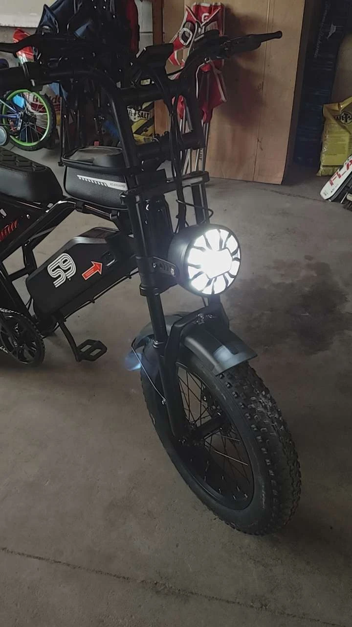Black S9 Electric Bike