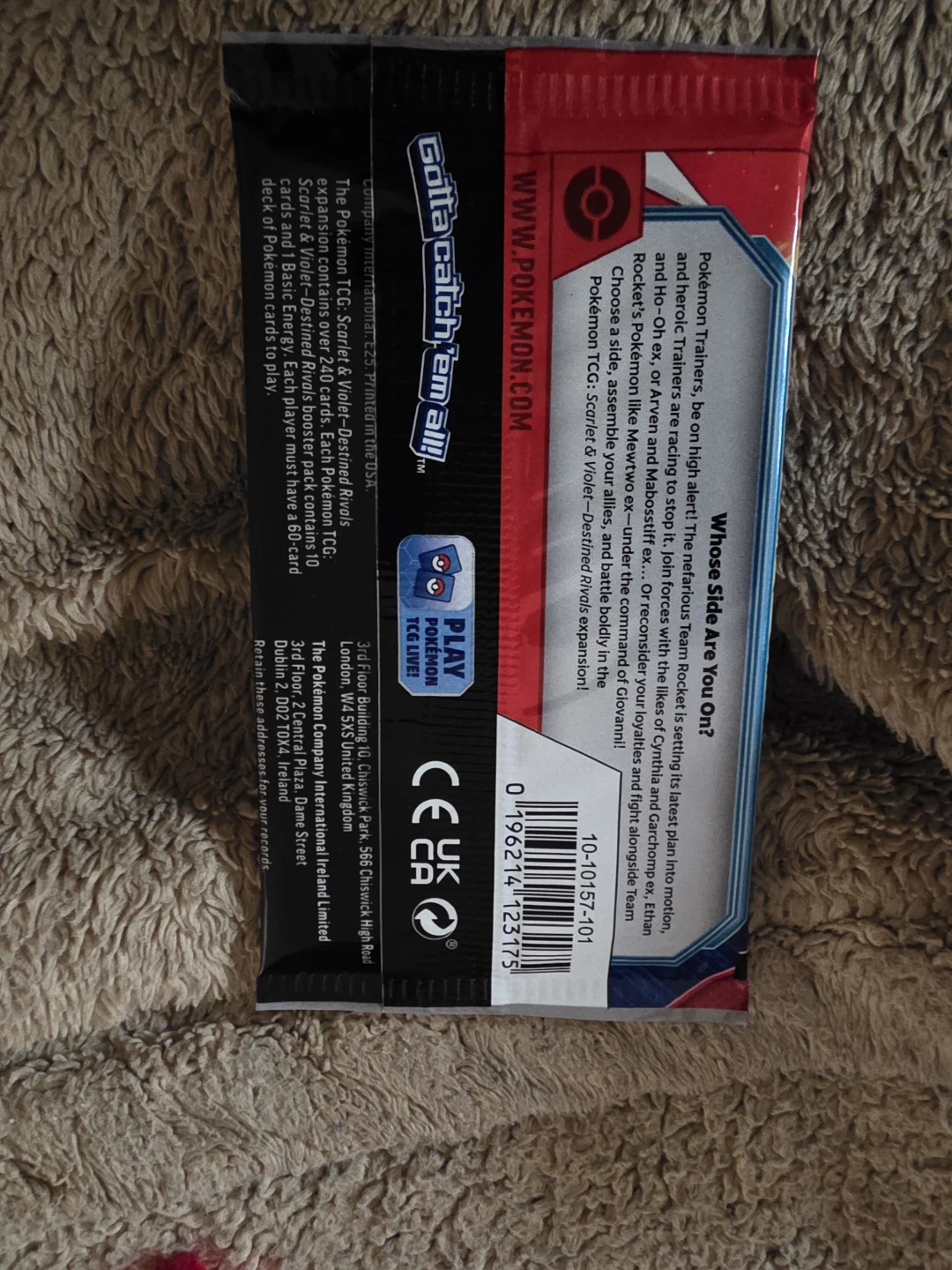 Pokemon Destined Rivals booster pack CASH ONLY - photo 2