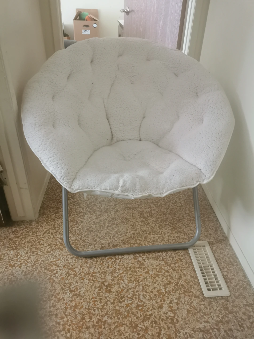 White Saucer Chair