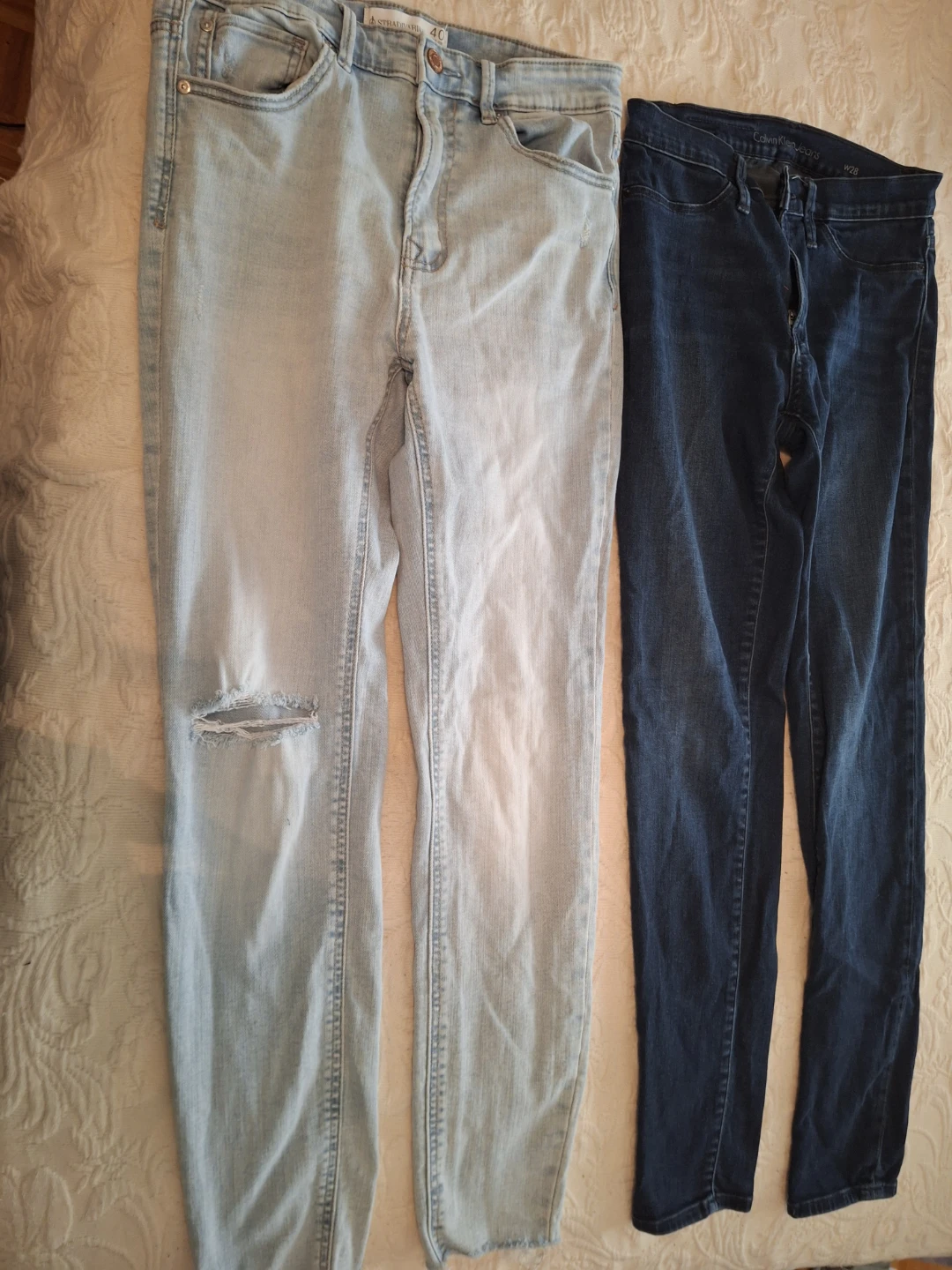 Calvin Klein Jeans & Stradivarius Jeans, size US 8