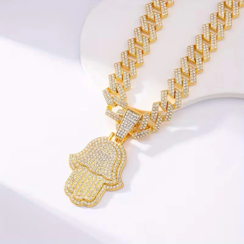 Cuban Link Chain for Men, Miami Silver Gold Plated Necklace