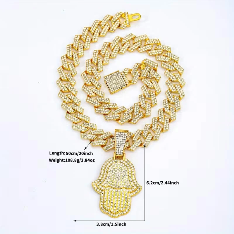 Cuban Link Chain for Men, Miami Silver Gold Plated Necklace - photo 3