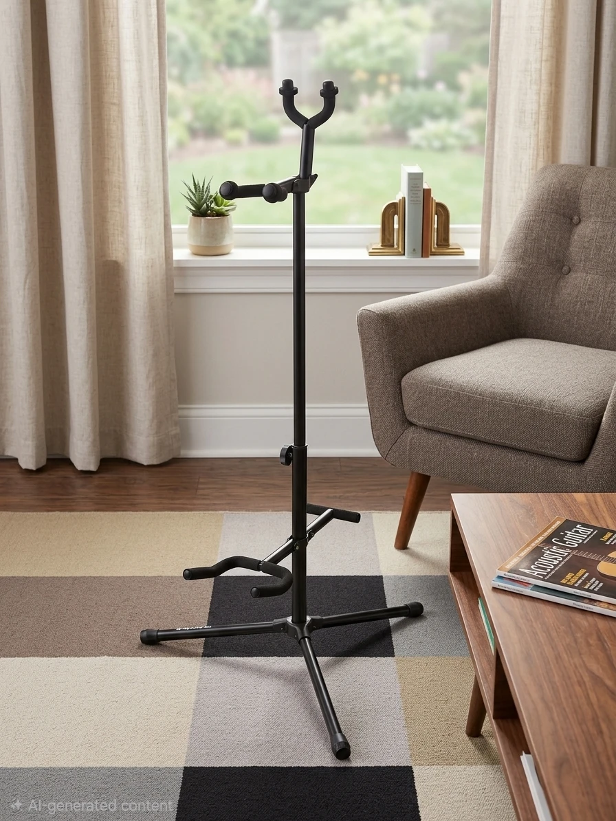 Denver Acoustic Guitar with Stand, Picks, and Wearable Bag - photo 3