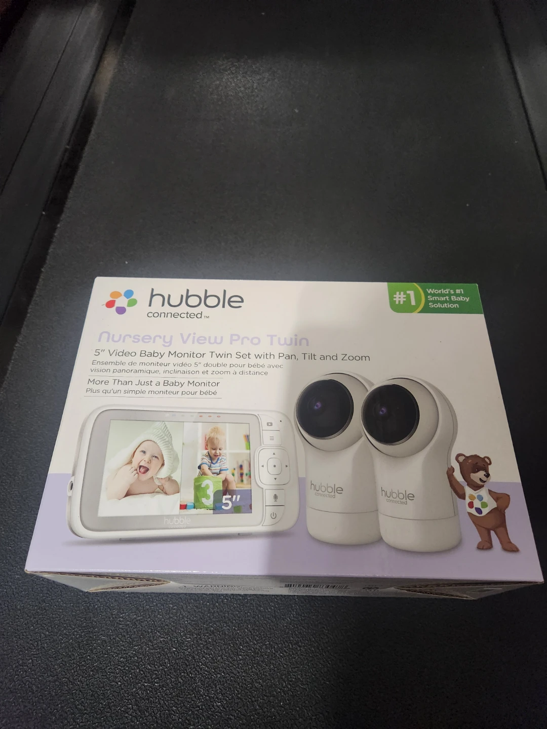 Hubble Connected Nursery View Pro Twin Video Baby Monitor