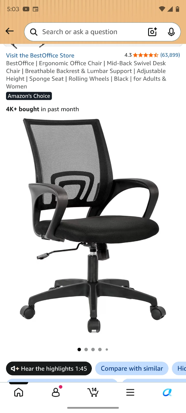 Black Ergonomic Office Chair