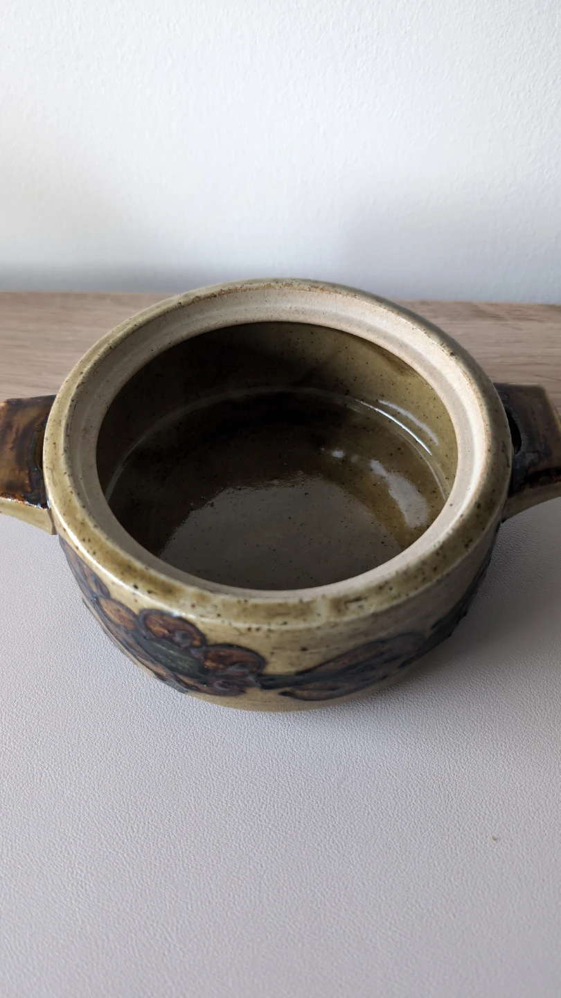 Mid century Otagiri Japanese clay pot - photo 3