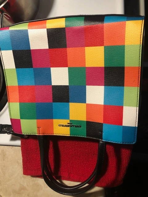 Karl Lagerfeld Colourblock Satchel Handbag