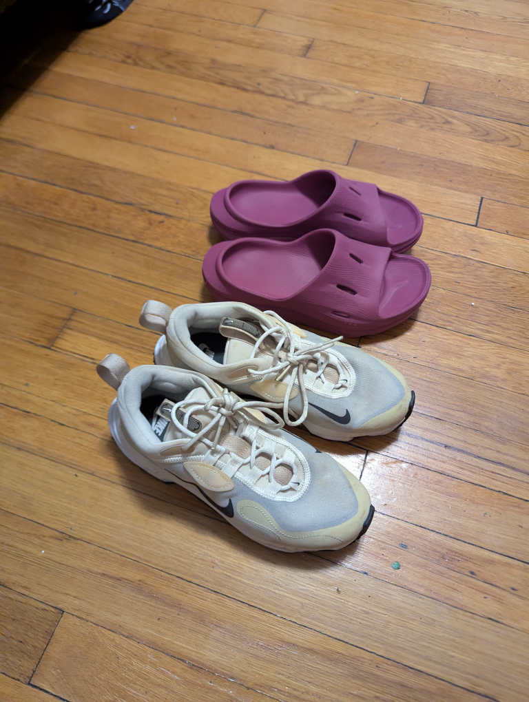 Nike Runners, Hoka Slides, Catwomen Socks, Combo Deal - photo 2