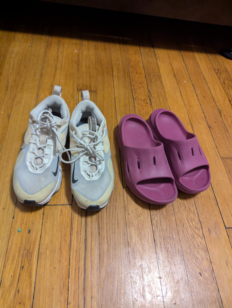 Nike Runners, Hoka Slides, Catwomen Socks, Combo Deal - photo 3