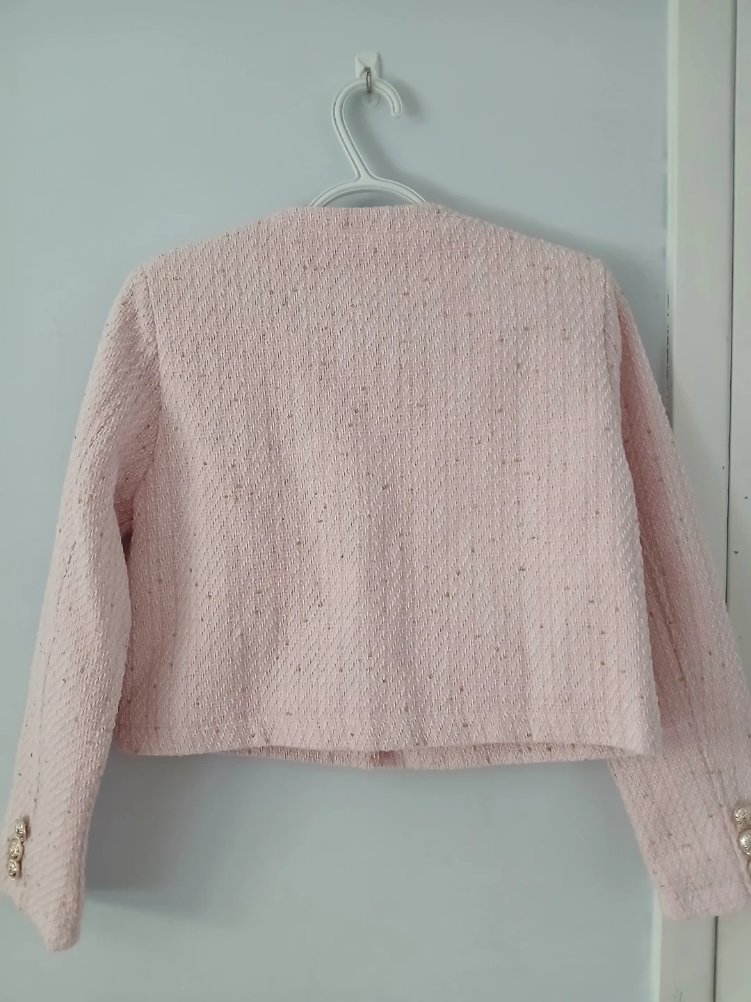 Pink Tweed Cropped Jacket - photo 2
