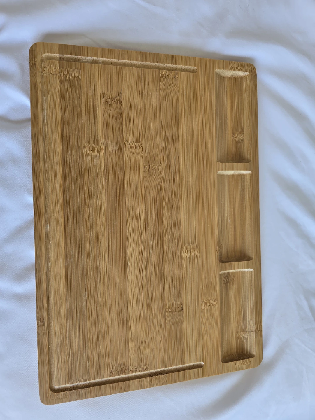 Bamboo Cutting Board with Compartments - photo 5