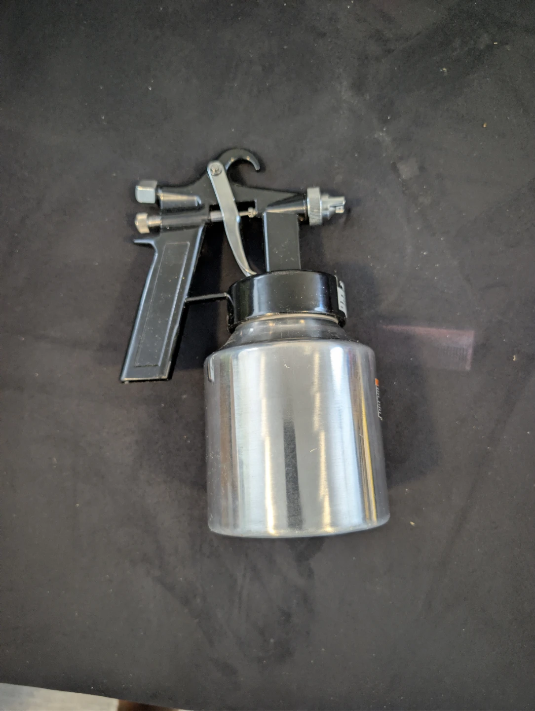 Black and Silver Spray Gun with Metal Cup - photo 2