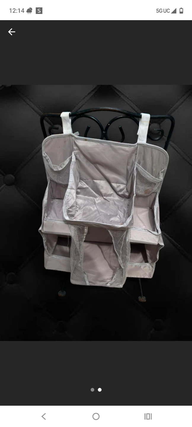 White Crib Organizer with Multiple Pockets - photo 2