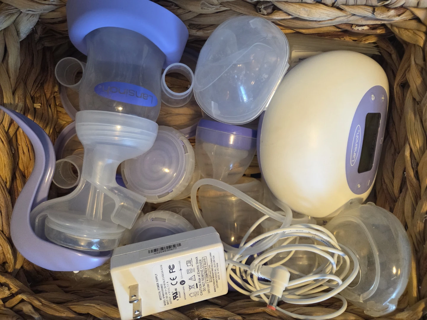 Lansinoh Double Electric Breast Pump with Accessories