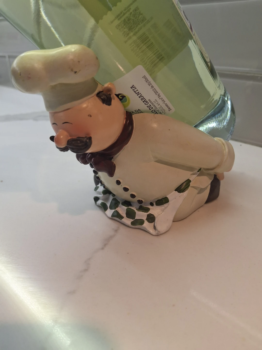 Chef Figurine Wine Bottle Holder - photo 2
