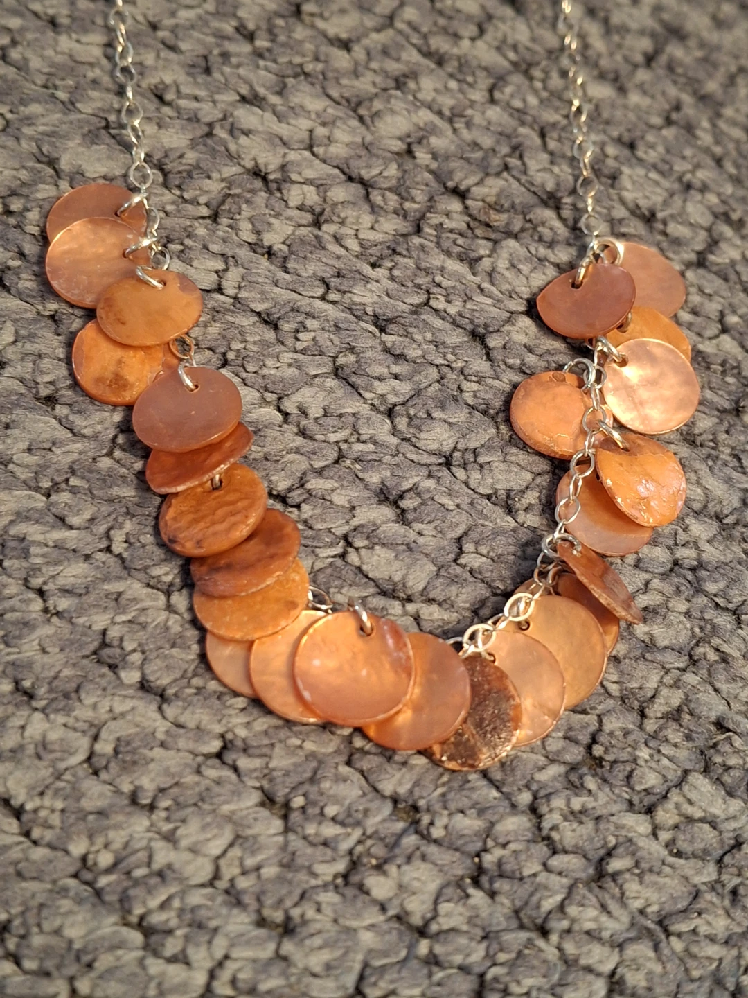 Orange Abalone Necklace
