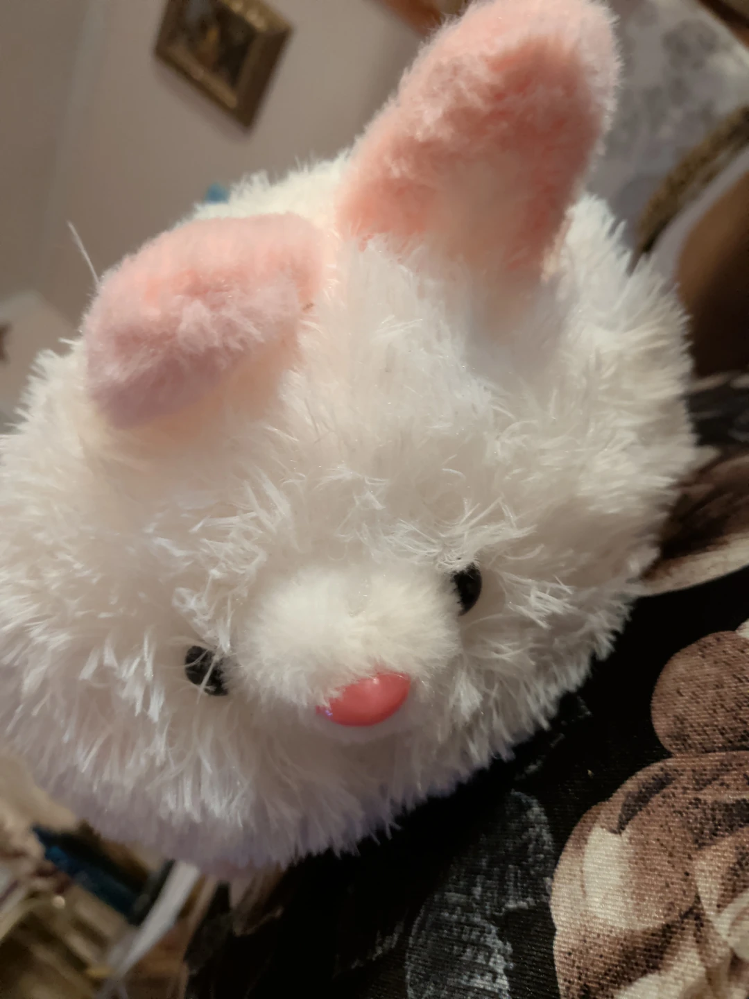 Fluffy White Bunny Plush Toy - photo 2
