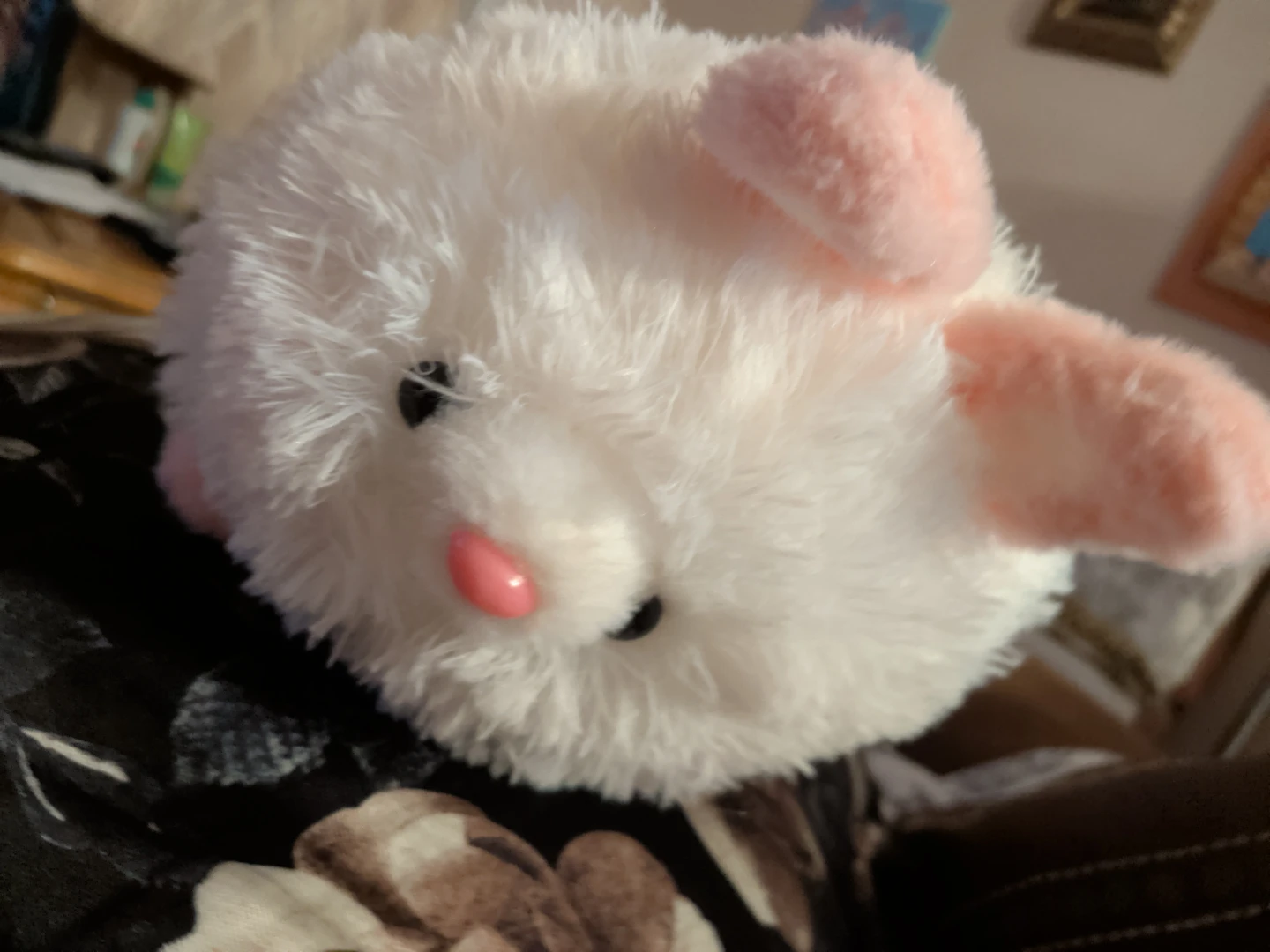 Fluffy White Bunny Plush Toy - photo 3