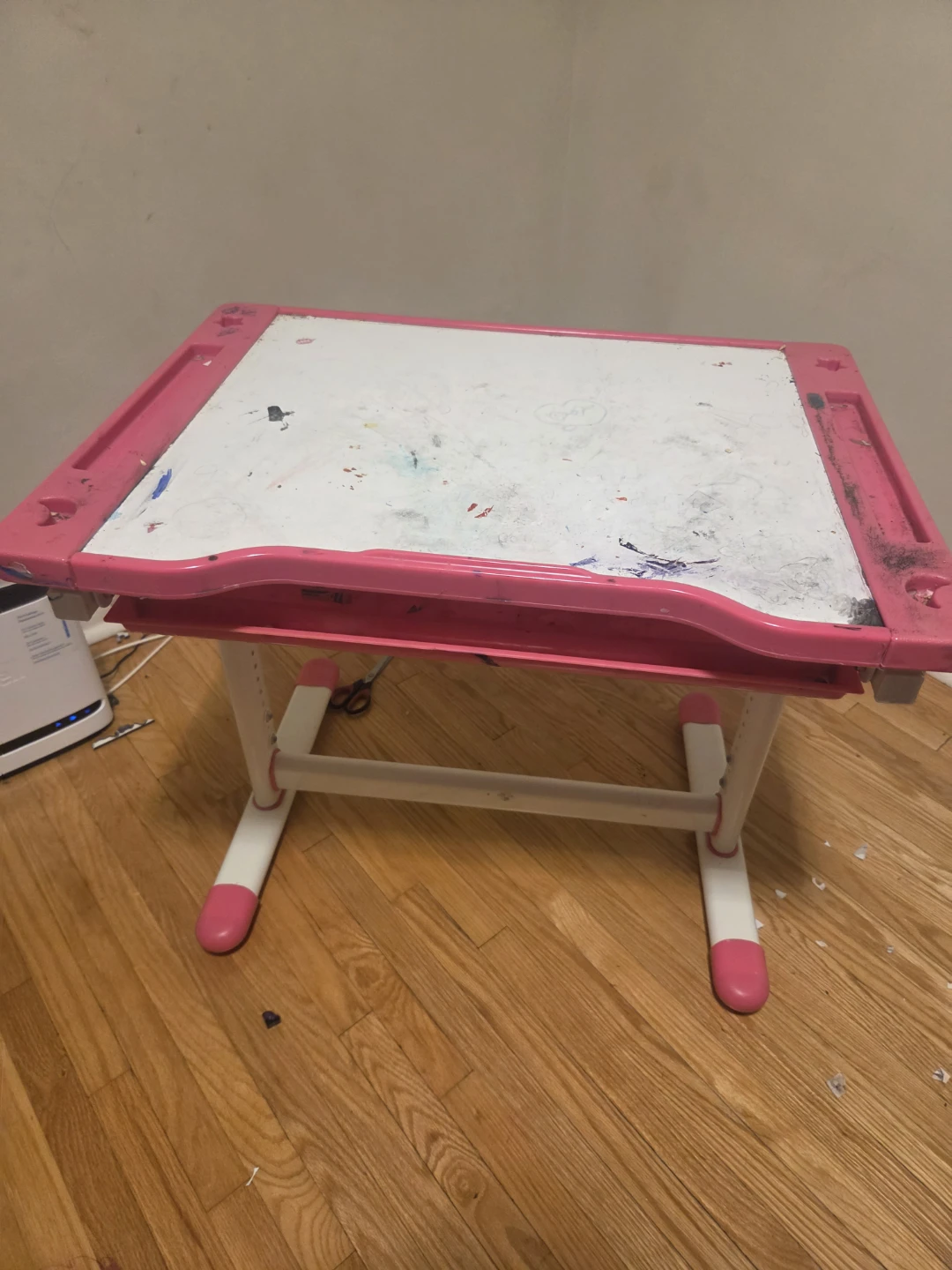 Kid's Pink Art Desk and Chair Set