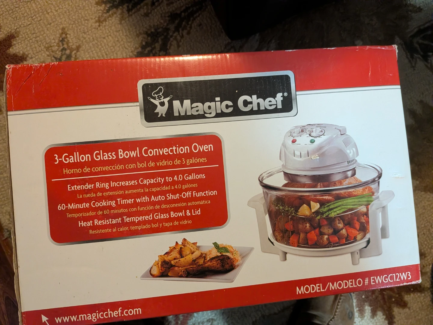Magic Chef 3-Gallon Glass Bowl Convection Oven - photo 3