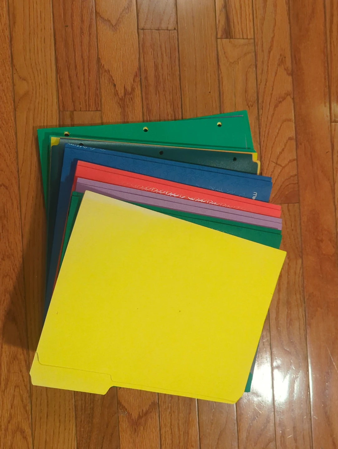 SOLD - Colorful Assorted Folders
