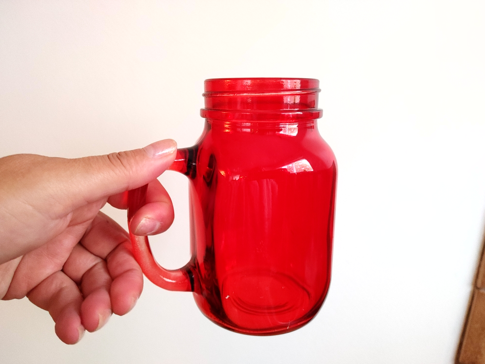 Set of 2 Coloured Mason Jar Mugs with Lids - photo 2