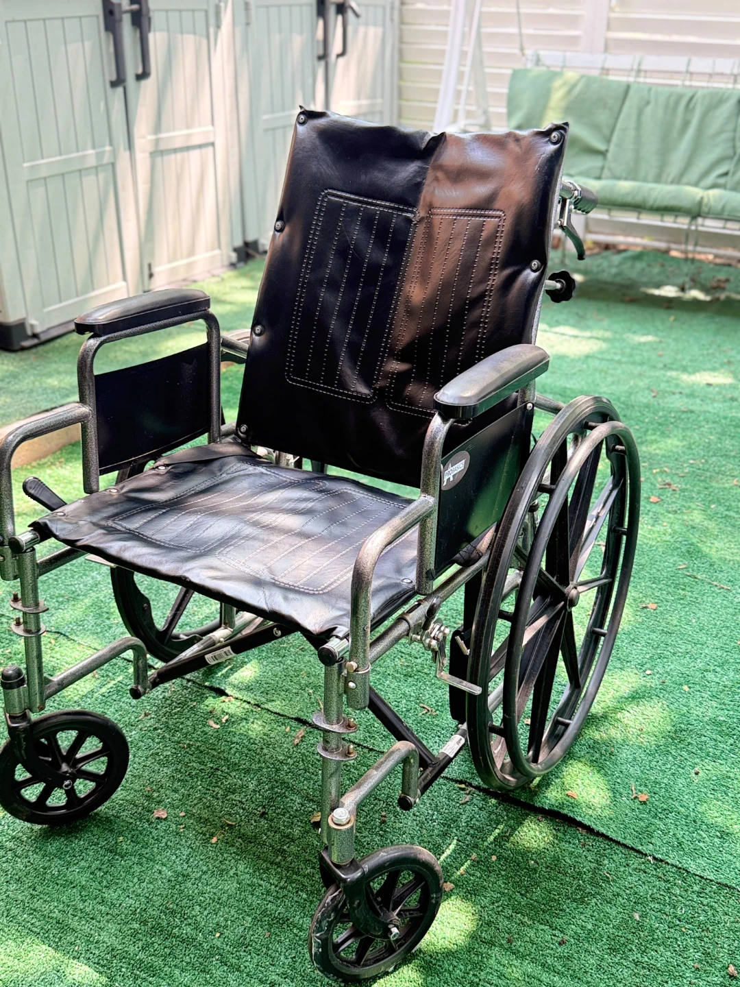 ProBasic Black leather Wheelchair Used