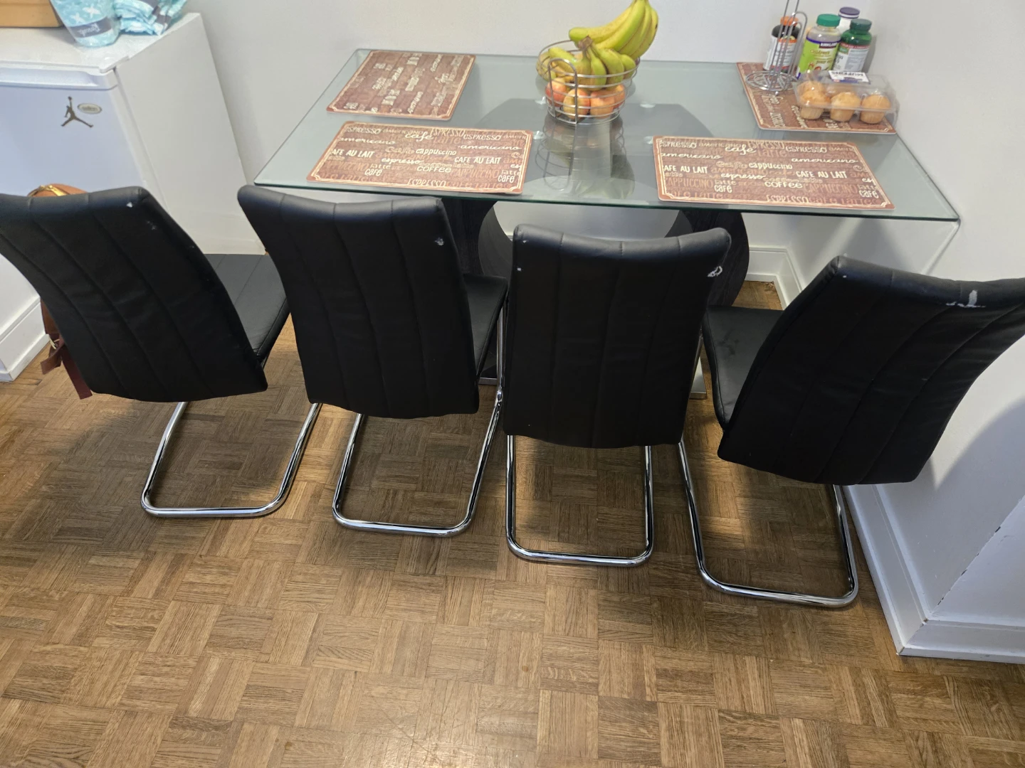 Glass Dining Table Set with 4 Chairs - photo 2