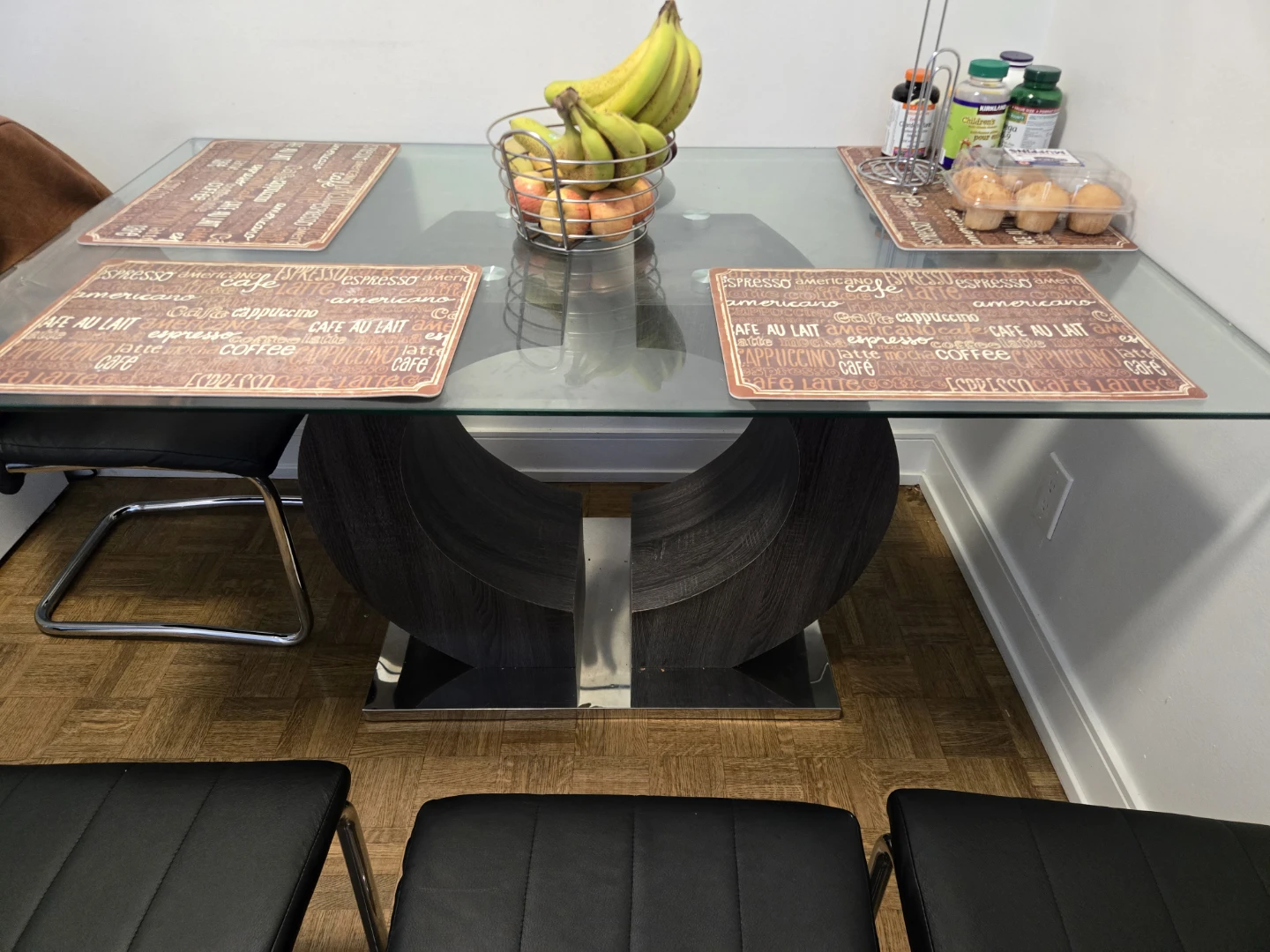 Glass Dining Table Set with 4 Chairs - photo 3