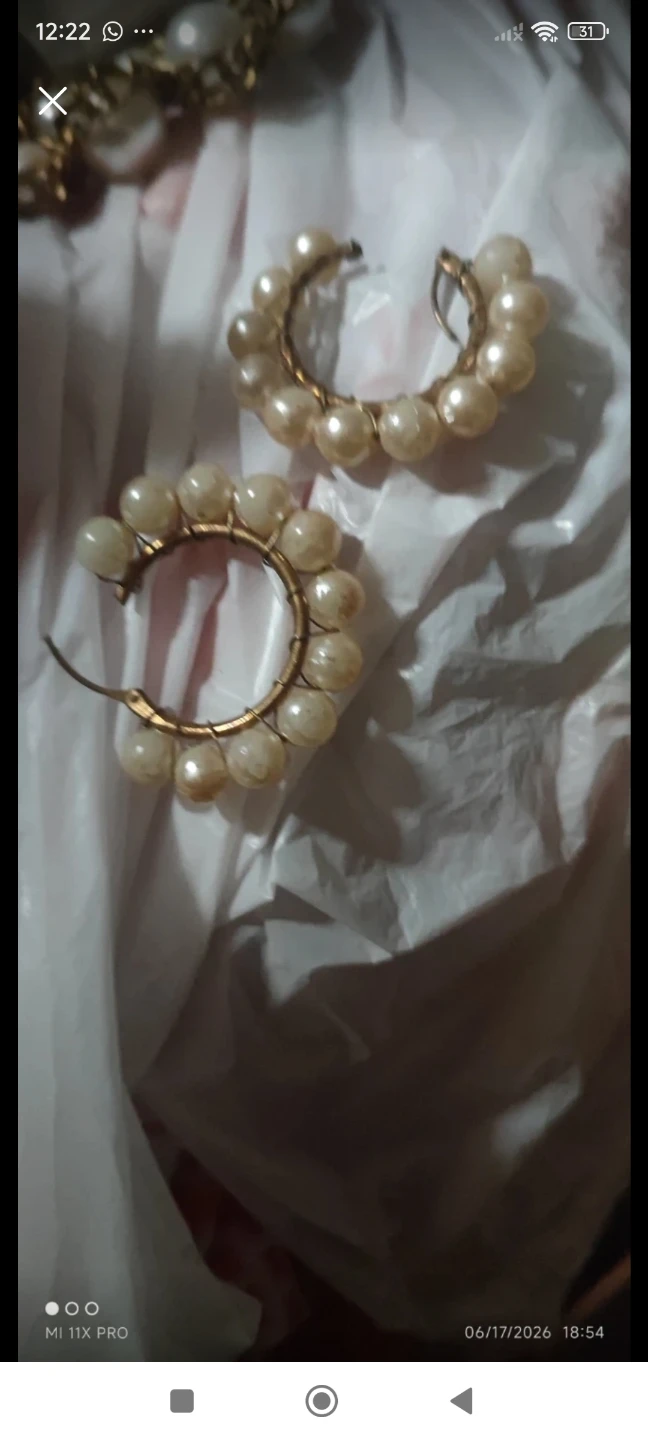 Pearl Hoop Earrings