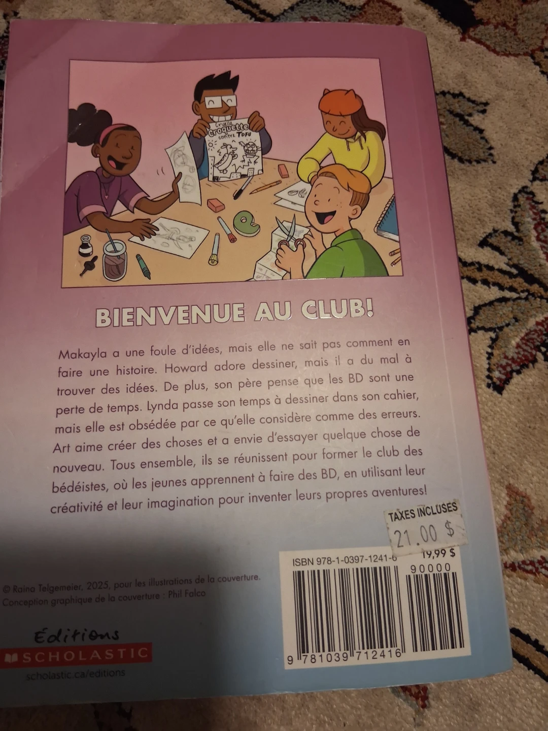 Le Club des bédéistes graphic novel by Raina Telgemeier - photo 2