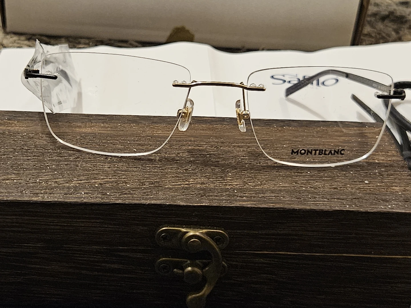 Montblanc Rimless Eyeglasses MB2810