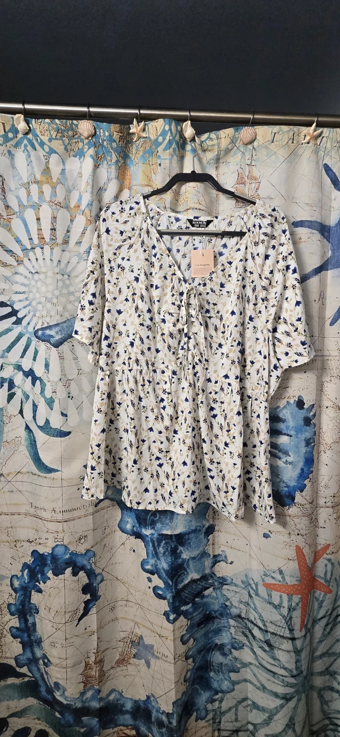 Bloom Chic Women's Floral Print Peplum Blouse