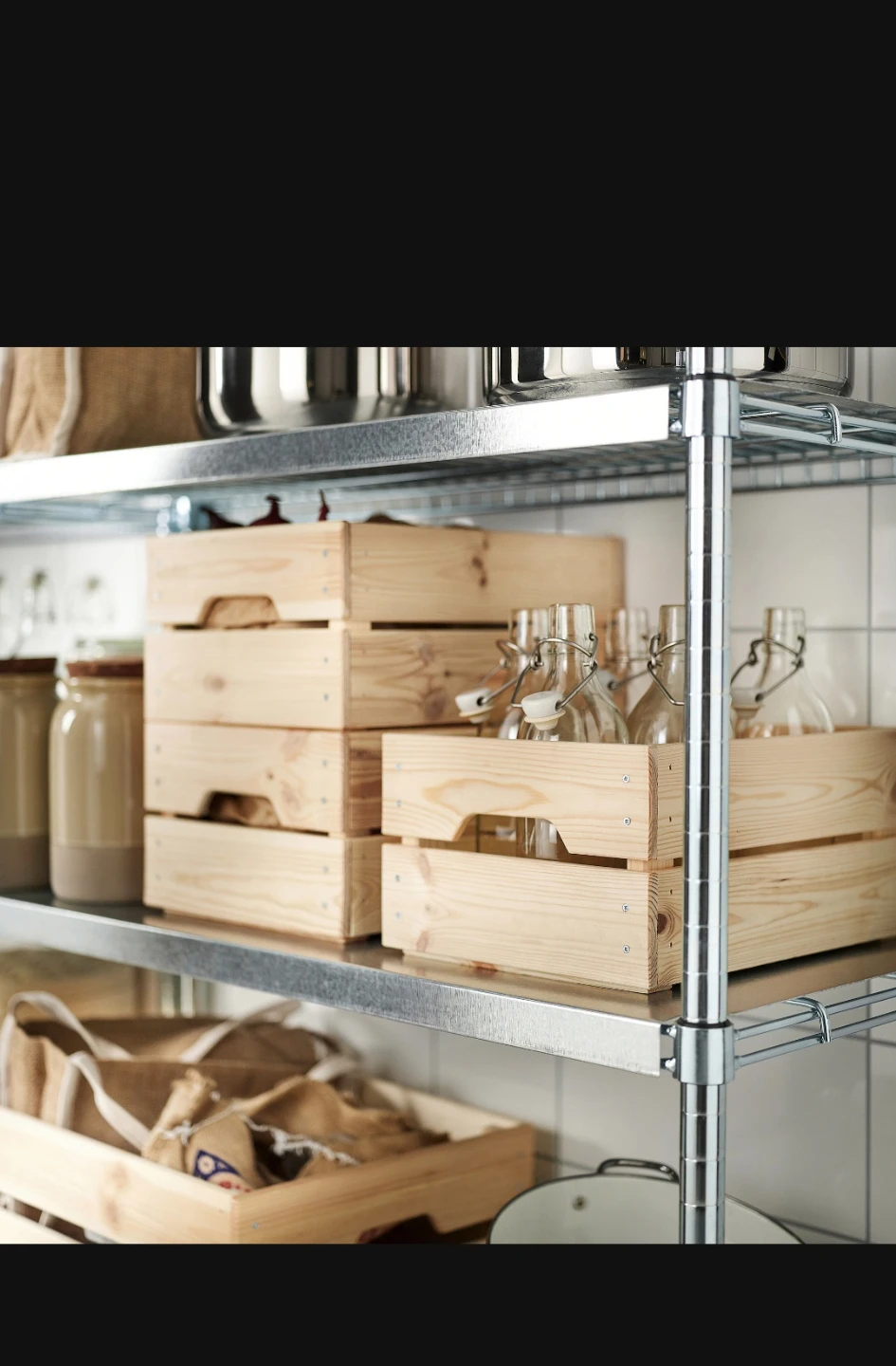 IKEA KHAGGSLLD Wooden Crate - photo 4