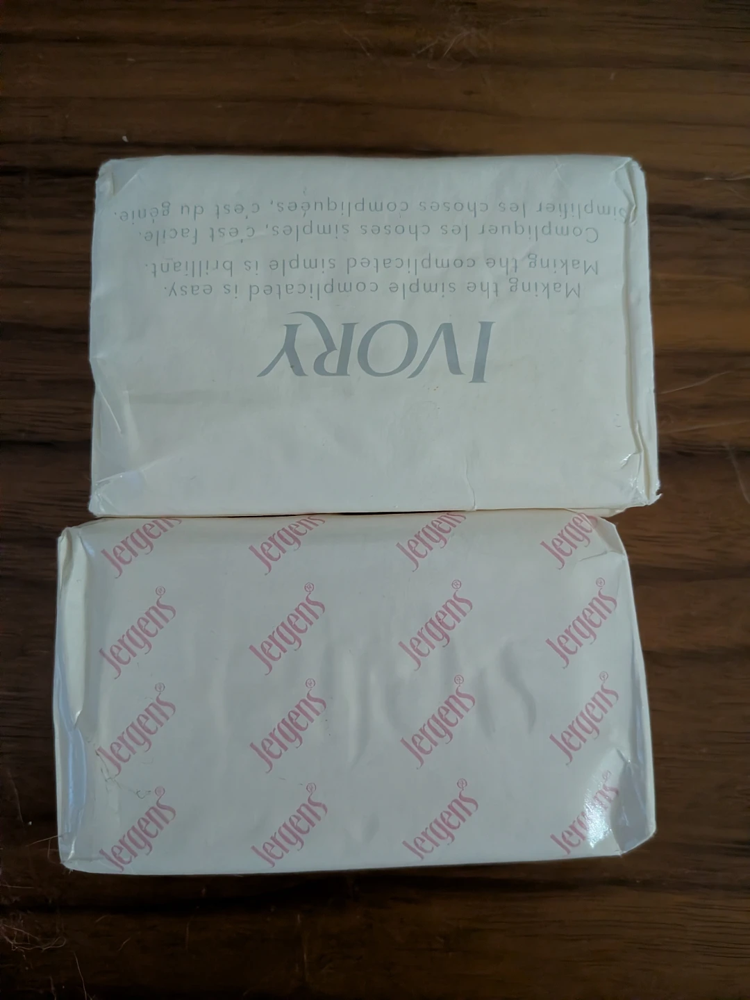 Ivory and Jergens Soap Bars