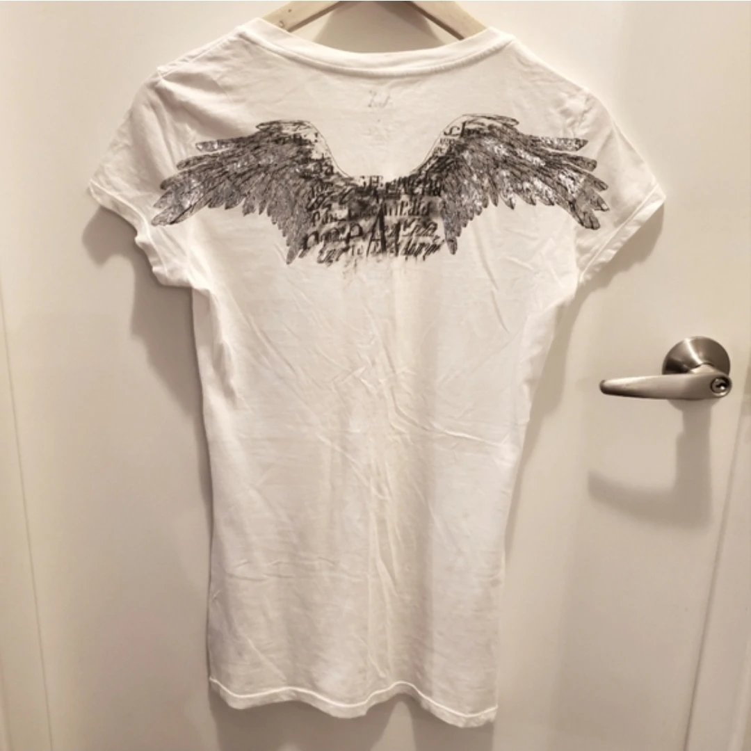AX Armani Exchange White Wing Graphic T-Shirt Size S - photo 2