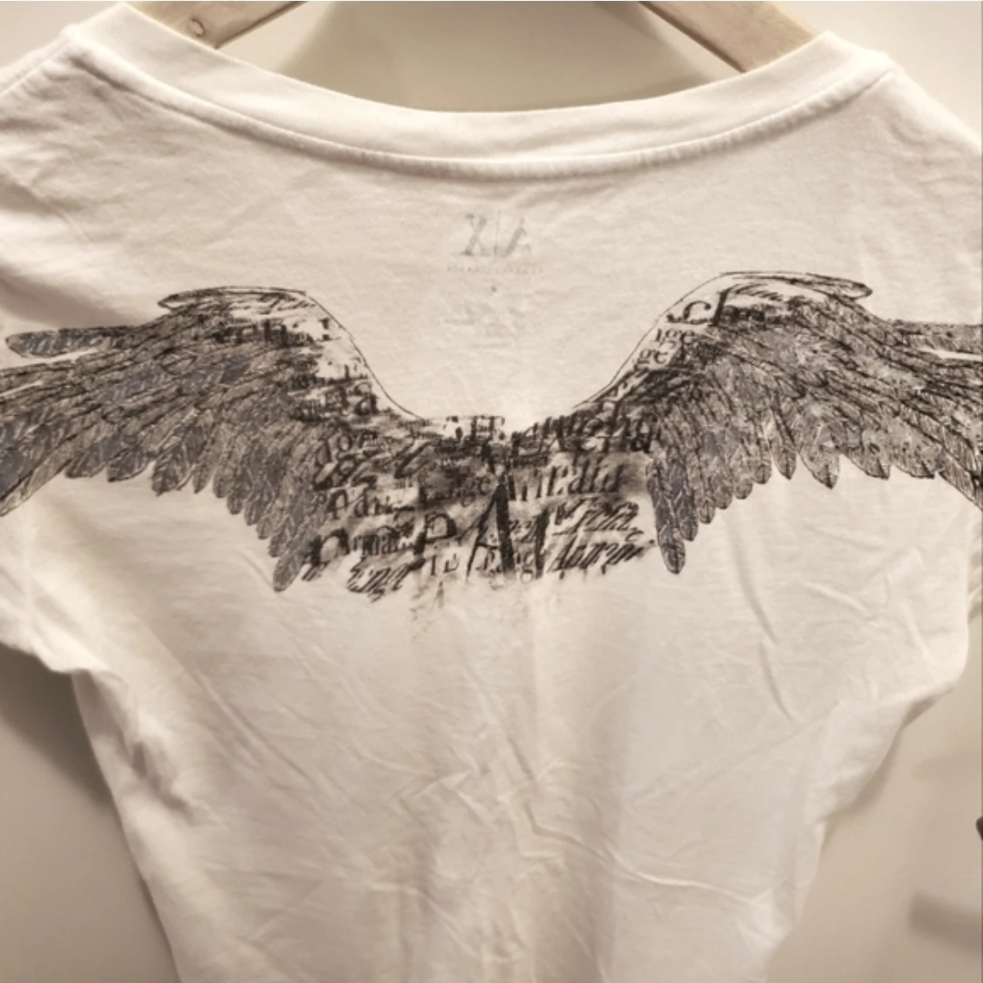 AX Armani Exchange White Wing Graphic T-Shirt Size S - photo 4