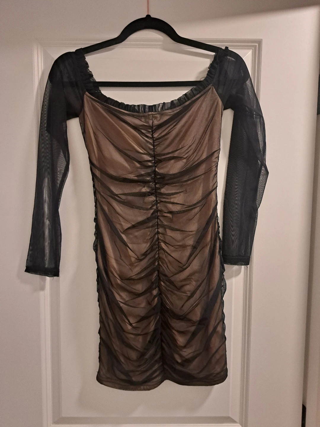 Fashion Nova Ruched Mesh Dress - photo 4