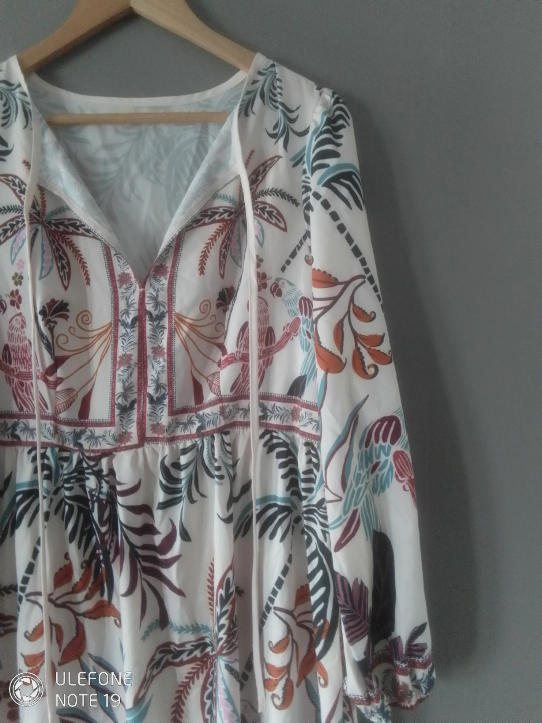 Women's Tropical Print Maxi Dress
