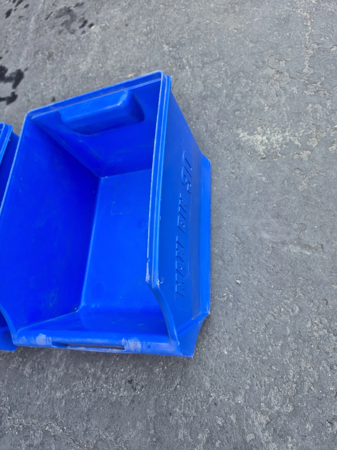 Blue Plastic Storage Bins (Set of 3) - photo 4